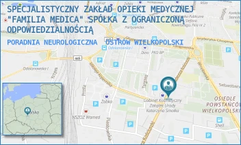 PORADNIA NEUROLOGICZNA - SPECJALISTYCZNY ZAKŁAD OPIEKI MEDYCZNEJ "FAMILIA MEDICA" SPÓŁKA Z OGRANICZONĄ ODPOWIEDZIALNOŚCIĄ - KOŚCIUSZKI 15,  OSTRÓW WIELKOPOLSKI
