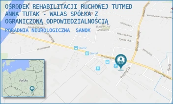PORADNIA NEUROLOGICZNA - OŚRODEK REHABILITACJI RUCHOWEJ TUTMED ANNA TUTAK - WALAS SPÓŁKA Z OGRANICZONĄ ODPOWIEDZIALNOŚCIĄ - UL. PRZEMYSKA 24,  SANOK
