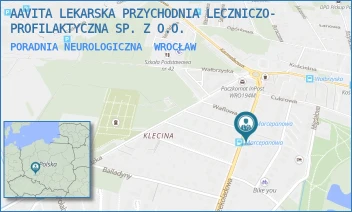 PORADNIA NEUROLOGICZNA - AAVITA LEKARSKA PRZYCHODNIA LECZNICZO- PROFILAKTYCZNA SP. Z O.O. - UL. CZEKOLADOWA 49A,  WROCŁAW