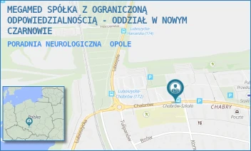 PORADNIA NEUROLOGICZNA - MEGAMED SPÓŁKA Z OGRANICZONĄ ODPOWIEDZIALNOŚCIĄ - ODDZIAŁ W NOWYM CZARNOWIE - UL. CHABRÓW 117,  OPOLE