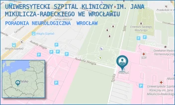 PORADNIA NEUROLOGICZNA - UNIWERSYTECKI SZPITAL KLINICZNY IM. JANA MIKULICZA-RADECKIEGO WE WROCŁAWIU - UL. BOROWSKA 213,  WROCŁAW