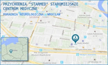 PORADNIA NEUROLOGICZNA - PRZYCHODNIA "STARMED" STAROMIEJSKIE CENTRUM MEDYCZNE - UL. MŁODYCH TECHNIKÓW 7,  WROCŁAW