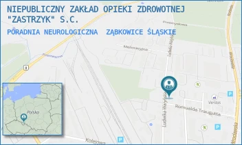 PORADNIA NEUROLOGICZNA - NIEPUBLICZNY ZAKŁAD OPIEKI ZDROWOTNEJ "ZASTRZYK" S.C. - UL. LUDWIKA WARYŃSKIEGO 18,  ZĄBKOWICE ŚLĄSKIE