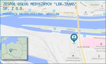 PORADNIA NEUROLOGICZNA - ZESPÓŁ USŁUG MEDYCZNYCH "LEK-TRANS" SP. Z O.O. - UL. WŁADYSŁAWA REYMONTA 10B,  WROCŁAW