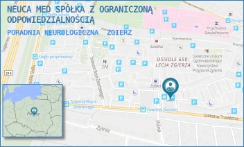 PORADNIA NEUROLOGICZNA - ŚWIAT ZDROWIA OPERATOR MEDYCZNY SPÓŁKA Z OGRANICZONĄ ODPOWIEDZIALNOŚCIĄ - UL. STANISŁAWA WITKACEGO 2D,  ZGIERZ