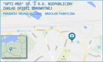PORADNIA NEUROLOGICZNA - "OPTI-MED" SP. Z O.O. NIEPUBLICZNY ZAKŁAD OPIEKI ZDROWOTNEJ - UL. FABRYCZNA 10,  WROCŁAW-FABRYCZNA