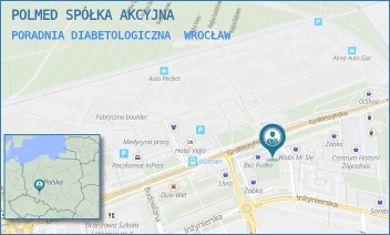 PORADNIA DIABETOLOGICZNA - POLMED SPÓŁKA AKCYJNA - UL. GRABISZYŃSKA 208,  WROCŁAW