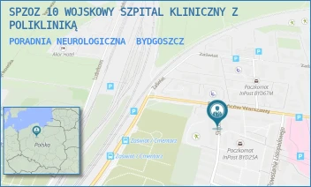 PORADNIA NEUROLOGICZNA - SPZOZ 10 WOJSKOWY SZPITAL KLINICZNY Z POLIKLINIKĄ - POWSTAŃCÓW WARSZAWY 5,  BYDGOSZCZ