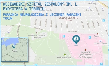 PORADNIA NEUROLOGICZNA I LECZENIA PADACZKI - WOJEWÓDZKI SZPITAL ZESPOLONY IM. L. RYDYGIERA W TORUNIU - ŚW. JÓZEFA 53-59,  TORUŃ