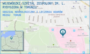 ODDZIAŁ NEUROLOGICZNY I LECZENIA UDARÓW MÓZGU - WOJEWÓDZKI SZPITAL ZESPOLONY IM. L. RYDYGIERA W TORUNIU - ŚW. JÓZEFA 53-59,  TORUŃ