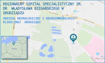 ODDZIAŁ NEUROLOGICZNY I NEUROIMMUNOLOGII KLINICZNEJ - REGIONALNY SZPITAL SPECJALISTYCZNY IM. DR  WŁADYSŁAWA BIEGAŃSKIEGO W GRUDZIĄDZU - RYDYGIERA 15/17,  GRUDZIĄDZ
