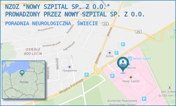 PORADNIA NEUROLOGICZNA - NOWY SZPITAL SPÓŁKA Z OGRANICZONĄ ODPOWIEDZIALNOŚCIĄ - WOJSKA POLSKIEGO 126,  ŚWIECIE