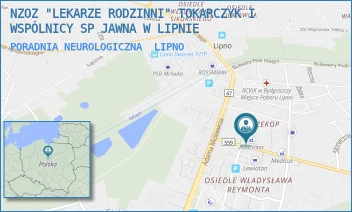 PORADNIA NEUROLOGICZNA - NZOZ "LEKARZE RODZINNI" TOKARCZYK I WSPÓLNICY SP JAWNA W LIPNIE - KOŚCIUSZKI 5,  LIPNO