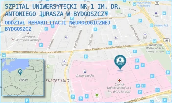 ODDZIAŁ REHABILITACJI NEUROLOGICZNEJ - SZPITAL UNIWERSYTECKI NR 1 IM. DR. ANTONIEGO JURASZA W BYDGOSZCZY - MARII SKŁODOWSKIEJ-CURIE 9,  BYDGOSZCZ