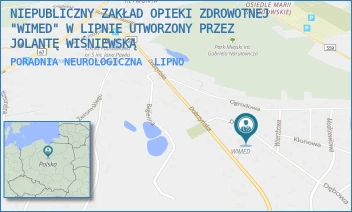 PORADNIA NEUROLOGICZNA - NIEPUBLICZNY ZAKŁAD OPIEKI ZDROWOTNEJ "WIMED" W LIPNIE UTWORZONY PRZEZ JOLANTĘ WIŚNIEWSKĄ - DĘBOWA 21,  LIPNO