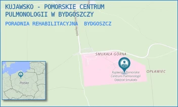 PORADNIA REHABILITACYJNA - KUJAWSKO - POMORSKIE CENTRUM PULMONOLOGII W BYDGOSZCZY - MEYSNERA 9,  BYDGOSZCZ