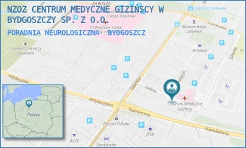 PORADNIA NEUROLOGICZNA - NZOZ CENTRUM MEDYCZNE GIZIŃSCY W BYDGOSZCZY SP. Z O.O. - LEŚNA 9,  BYDGOSZCZ