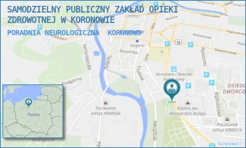 PORADNIA NEUROLOGICZNA - SAMODZIELNY PUBLICZNY ZAKŁAD OPIEKI ZDROWOTNEJ W KORONOWIE - PADEREWSKIEGO 33,  KORONOWO