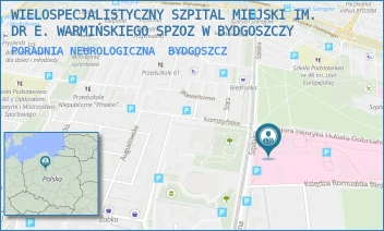 PORADNIA NEUROLOGICZNA - SZPITAL KLINICZNY IM. DR. E. WARMIŃSKIEGO POLITECHNIKI BYDGOSKIEJ- SPZOZ W BYDGOSZCZY - SZPITALNA 19,  BYDGOSZCZ