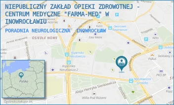 PORADNIA NEUROLOGICZNA - NIEPUBLICZNY ZAKŁAD OPIEKI ZDROWOTNEJ - CENTRUM MEDYCZNE "FARMA-MED" W INOWROCŁAWIU - NARUTOWICZA 24,  INOWROCŁAW
