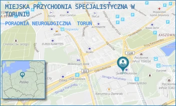 PORADNIA NEUROLOGICZNA - MIEJSKA PRZYCHODNIA SPECJALISTYCZNA W TORUNIU - UNIWERSYTECKA 17,  TORUŃ