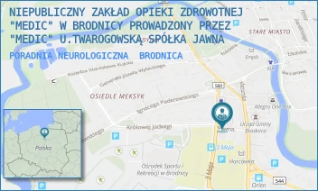 PORADNIA NEUROLOGICZNA - NIEPUBLICZNY ZAKŁAD OPIEKI ZDROWOTNEJ "MEDIC" W BRODNICY PROWADZONY PRZEZ "MEDIC" U.TWAROGOWSKĄ SPÓŁKA JAWNA - PIWNA 5,  BRODNICA