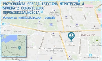 PORADNIA NEUROLOGICZNA - PRZYCHODNIA SPECJALISTYCZNA HIPOTECZNA 4 SPÓŁKA Z OGRANICZONĄ ODPOWIEDZIALNOŚCIĄ - HIPOTECZNA 4,  LUBLIN