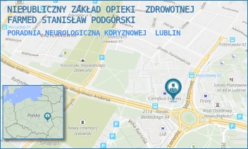 PORADNIA NEUROLOGICZNA KORYZNOWEJ - NIEPUBLICZNY ZAKŁAD OPIEKI  ZDROWOTNEJ FARMED STANISŁAW PODGÓRSKI - KORYZNOWEJ 2G,  LUBLIN
