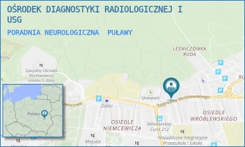 PORADNIA NEUROLOGICZNA - OŚRODEK DIAGNOSTYKI RADIOLOGICZNEJ I USG - WRÓBLEWSKIEGO 18,  PUŁAWY
