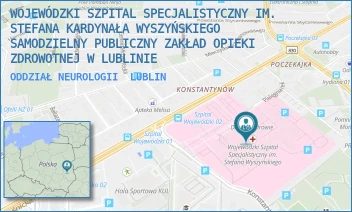 ODDZIAŁ NEUROLOGII - WOJEWÓDZKI SZPITAL SPECJALISTYCZNY IM. STEFANA KARDYNAŁA WYSZYŃSKIEGO SAMODZIELNY PUBLICZNY ZAKŁAD OPIEKI ZDROWOTNEJ W LUBLINIE - AL. KRAŚNICKA 100,  LUBLIN
