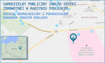 ODDZIAŁ NEUROLOGICZNY Z PODODDZIAŁEM UDAROWYM - SAMODZIELNY PUBLICZNY ZAKŁAD OPIEKI ZDROWOTNEJ W RADZYNIU PODLASKIM - WISZNICKA 111,  RADZYŃ PODLASKI