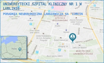 PORADNIA NEUROLOGICZNA LANGIEWICZA 6A - UNIWERSYTECKI SZPITAL KLINICZNY NR 1 W LUBLINIE - MARIANA LANGIEWICZA 6A,  LUBLIN