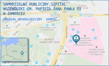 ODDZIAŁ NEUROLOGICZNY - SAMODZIELNY PUBLICZNY SZPITAL WOJEWÓDZKI IM. PAPIEŻA JANA PAWŁA II W ZAMOŚCIU - ALEJE JANA PAWŁA 10,  ZAMOŚĆ