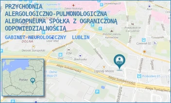 GABINET NEUROLOGICZNY - PRZYCHODNIA ALERGOLOGICZNO-PULMONOLOGICZNA ALERGOPNEUMA SPÓŁKA Z OGRANICZONĄ ODPOWIEDZIALNOŚCIĄ - PROBOSTWO 5/1,  LUBLIN