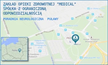 PORADNIA NEUROLOGICZNA - ZAKŁAD OPIEKI ZDROWOTNEJ "MEDICAL" SPÓŁKA Z OGRANICZONĄ ODPOWIEDZIALNOŚCIĄ - TYSIĄCLECIA PAŃSTWA POLSKIEGO 10,  PUŁAWY