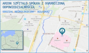 ODDZIAŁ NEUROLOGICZNY - ARION SZPITALE SPÓŁKA Z OGRANICZONĄ ODPOWIEDZIALNOŚCIĄ W RESTRUKTURYZACJI - POJASKA 5,  BIŁGORAJ