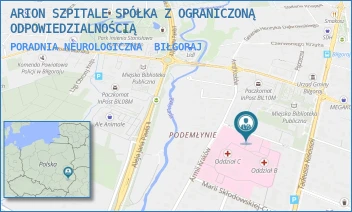 PORADNIA NEUROLOGICZNA - ARION SZPITALE SPÓŁKA Z OGRANICZONĄ ODPOWIEDZIALNOŚCIĄ W RESTRUKTURYZACJI - POJASKA 5,  BIŁGORAJ