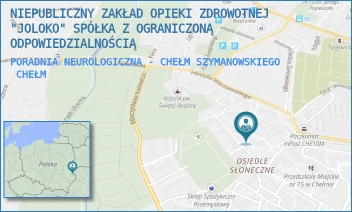 PORADNIA NEUROLOGICZNA - CHEŁM SZYMANOWSKIEGO - NIEPUBLICZNY ZAKŁAD OPIEKI ZDROWOTNEJ "JOLOKO" SPÓŁKA Z OGRANICZONĄ ODPOWIEDZIALNOŚCIĄ - KAROLA SZYMANOWSKIEGO 6,  CHEŁM