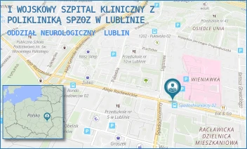 ODDZIAŁ NEUROLOGICZNY - 1 WOJSKOWY SZPITAL KLINICZNY Z POLIKLINIKĄ SPZOZ W LUBLINIE - AL. RACŁAWICKIE 23,  LUBLIN