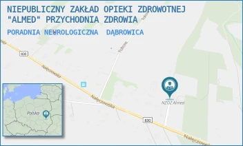 PORADNIA NEUROLOGICZNA - NIEPUBLICZNY ZAKŁAD OPIEKI ZDROWOTNEJ "ALMED" PRZYCHODNIA ZDROWIA - 166,  DĄBROWICA