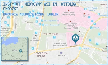 PORADNIA NEUROLOGICZNA - INSTYTUT  MEDYCYNY WSI IM. WITOLDA CHODŹKI - JACZEWSKIEGO 2,  LUBLIN