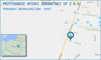 PORADNIA NEUROLOGICZNA - PRZYCHODNIE OPIEKI ZDROWOTNEJ SP Z O.O. - KIRKORA 12,  RYKI