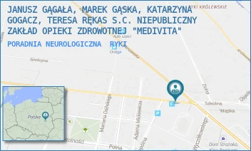 PORADNIA NEUROLOGICZNA - NIEPUBLICZNY ZAKŁAD OPIEKI ZDROWOTNEJ MEDIVITA SPÓŁKA Z OGRANICZONĄ ODPOWIEDZIALNOŚCIĄ - WARSZAWSKA 100,  RYKI