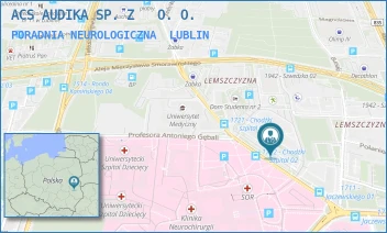 PORADNIA NEUROLOGICZNA - ACS AUDIKA SPÓŁKA Z OGRANICZONĄ ODPOWIEDZIALNOŚCIĄ - CHODŹKI 3/8,  LUBLIN