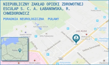 PORADNIA NEUROLOGICZNA - NIEPUBLICZNY ZAKŁAD OPIEKI ZDROWOTNEJ ESCULAP S. C. A. ŁABANOWSKA, R. CHWEDOROWICZ - PARTYZANTÓW 43,  PUŁAWY