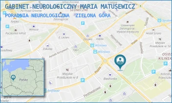 PORADNIA NEUROLOGICZNA - GABINET NEUROLOGICZNY MARIA MATUSEWICZ - UL. PTASIA 16A/011,  ZIELONA GÓRA