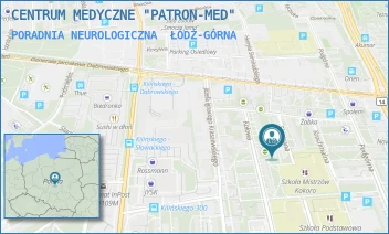 PORADNIA NEUROLOGICZNA - CENTRUM MEDYCZNE "PATRON-MED" - UL. SIARCZANA 11,  ŁÓDŹ-GÓRNA