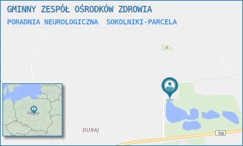 PORADNIA NEUROLOGICZNA - GMINNY ZESPÓŁ OŚRODKÓW ZDROWIA - UL. SOKOLNIKI PARCELA 5,  SOKOLNIKI-PARCELA