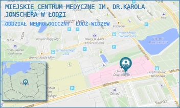 ODDZIAŁ NEUROLOGICZNY - MIEJSKIE CENTRUM MEDYCZNE IM. DR.KAROLA JONSCHERA W ŁODZI - UL. MILIONOWA 14,  ŁÓDŹ-WIDZEW