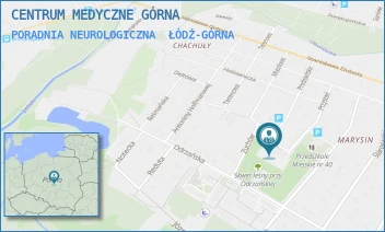PORADNIA NEUROLOGICZNA - CENTRUM MEDYCZNE GÓRNA - UL. ODRZAŃSKA 29,  ŁÓDŹ-GÓRNA